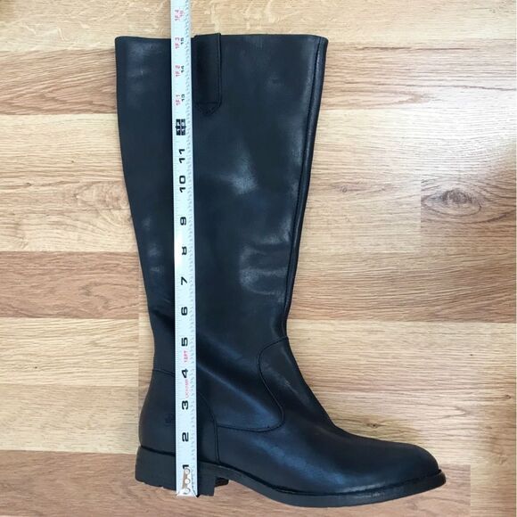 BORN Shaunie Black Leather Knee High Riding‎ Boot Low Heel Fall Winter Size 6.5 - Picture 15 of 15